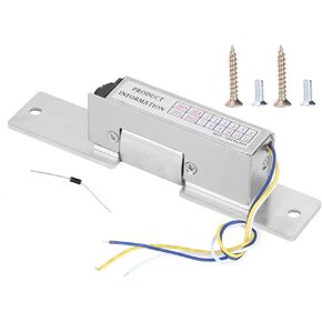 Electric Locks Door Access Control Electric Strike Lock NC/NO Cathode DC 12V Electric Magnetic Lock for Wood Metal Door