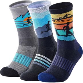 Jeasona Athletic Socks Men Running Cycling Gifts for Runners Riders Sports Gear Accessories
