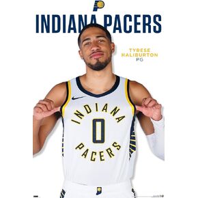 Trends International NBA Indiana Pacers - Tyrese Haliburton Feature Series 24 Wall Poster, 34L x 22.4W, Unframed Version