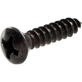 Hillman 2855 6 x 5/8-Inch Oval Head Black Chromate Decorative Sheet Metal Screw, 40-Pack