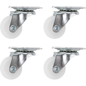 1 inch Caster Wheels,Swivel Casters Set of 4 Swivel Plate Castors Heavy Duty Caster Wheels Plate Casters Rollers Cart Wheels Plate Castor Wheels for Furniture Plate Casters Cabinet Wheels Replacement