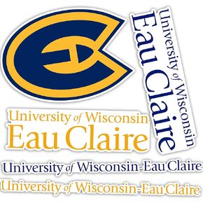 Desert Cactus University of Wisconsin Eau Claire Sticker Blugolds Vinyl Decals Laptop Water Bottle Car Scrapbook 13.43x10.98 Sheet T2 (Type 2)