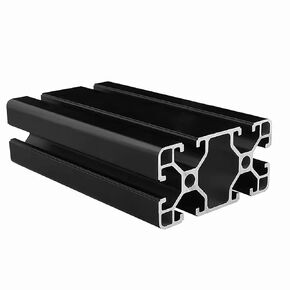 4080 Aluminum Extrusion T Slot 1000mm Long Black 1 Pack, Extruded Aluminum Profile T-Slot 40 Series European Standard Anodized Linear Rail 40 x 80 39.37" 1Pcs