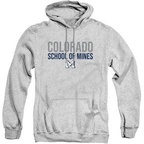 LOGOVISION Colorado School of Mines Official Stacked Unisex Adult Pull-Over Hoodie