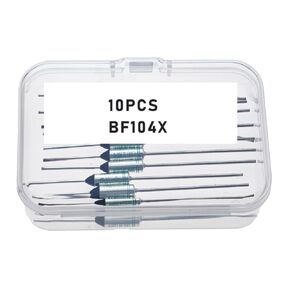 BF104X, BF104X Fuse, BF104, BF104 Fuse, Thermal Fuse BF104X, BF104X, 104 Degree 16A 250V Cutoff TF Pellet Axial Lead Temperature Links (10 Pcs)