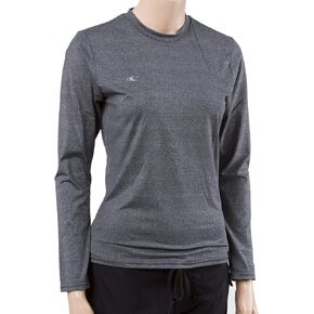 O'Neill Women's 24/7 Hybrid Long Sleeve Sun Tee Small Tall Graphite (4676IL)