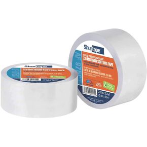 Shurtape 232043 2-1/2" x 46 yd Silver Cold Temp Aluminum Foil Tape, AF 975CT