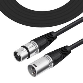 Ridgeyard XLR Cables Microphone Cable 3FT with 3-Pin XLR Male to Female Microphone Cord Connector Compatible with Microphones 2-Pack