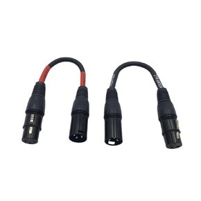 XLR Cable XLR Adapter Cable, 2Pack XLR to XLR Microphone Cable, 3-Pin Female to 3-pin Male Balanced Shielded XLR Cable - 6inch