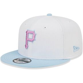New Era Pittsburgh Pirates 9FIFTY Color Pack Snapback Cap Authentic Collection, Adjustable Hat White Blue in Saudi Arabia