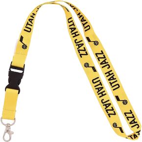 Desert Cactus Utah Jazz Lanyard Keychain Detachable NBA Breakaway Snap Buckle National Basketball Association Car Keys ID Badge Holder (Lanyard A)