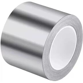 Sliver Aluminum Foil Tape High Temperature,Premium Silver Aluminum Tape, Foil Tape,Heavy Duty Duct Tape for Heat Insulation, HVAC, Dryer Vents, Wrap Pipe Duct Tape