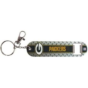 Green Bay Packers Steel Plate Bottle Opener Keychain