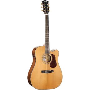 Cort Gold Series DC6 6-String Acoustic Guitar Natural With Case