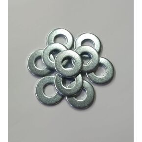 50pcs 1/4"" USS Flat Washers Grade A Zinc, ID .320, OD .735, 071 Thick - Will fit 1/4, 3/8, 5/16, Silver