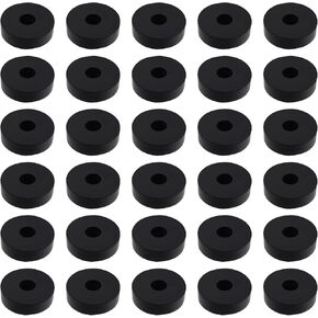 30Pcs Rubber Isolation Pads Thick Rubber Washers 2" OD 0.47" ID Mechanical Vibration Damping Pads for Home Car Accessories