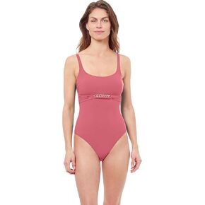 Profile by Gottex Women's Standard Unchain My Heart Round Neck One Piece