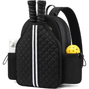 Sucipi Pickleball Bags for Women Lightweight Crossbody Pickleball Sling Bag Stylish Quilted Pickleball Paddle Bag