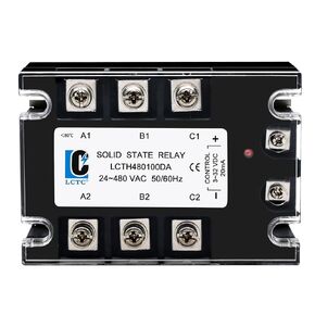 3 Phase Solid State Relay SSR-100DA DC to AC (Input 3-32VDC to Output 24-480VAC) (DC to AC 100A)