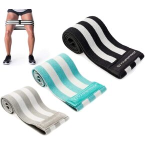 DYNAPRO Fabric Mini Bands High Performance, No Rubber Contact, No Roll, No Slip Resistance Bands aka Hip Bands
