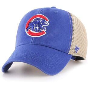 47 MLB Flagship Wash Mesh MVP Adjustable Hat, Adult One Size Fits All (Chicago Cubs Blue)