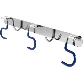 Cabilock Mop Holder Stainless Steel Hooks Heavy Duty Hook Wall Hanging Hooks S- Type Mop Heavy- Duty Hook Wall Hanger Hooks Broom Holder Wall Mount S-Type Mop Holder with Hangers Tool Fold