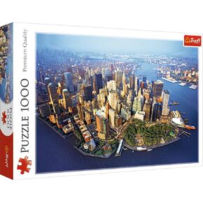 Trefl New York 1000 Piece Jigsaw Puzzle Red 27"x19" Print, DIY Puzzle, Creative Fun, Classic Puzzle for Adults and Children from 3 Years Old