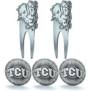 9&8 Golf TCU Texas Christian University Divot Tool & Ball Marker Pack