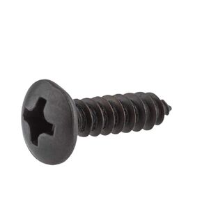 #5 x 1/2" Round Black Head Phillips Drive Screws | Pack of 25 | Self Tapping Screws for Wood Antique or Modern Furniture | SCR512RHPBLK