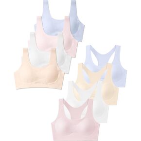 SALIA GIRL Training Bras for Girls + Girls Racerback Bras Bundle, Size X-Large