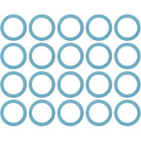 20pcs Fibre Flat Seal Flat Washers Replacement Part OD 24mm ID 17mm Thick 2mm for Solar Stainless Steel Corrugated Pipe DN16-3/4 Screw Connection