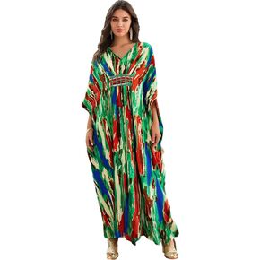 RanRui Women Beach Cover up Caftan Loungewear Swimsuit Cover Up Kaftan Dress