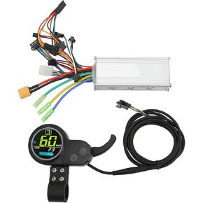 48V 60V 500W Brushless Controller Kit, Electric Motor Controller LCD Display Kit for Electric Scooter Electric Cycling Accessories