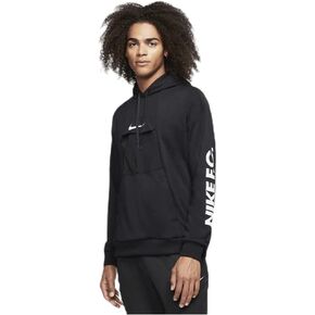 Nike F.C. Men's Pullover Soccer Hoodie, Black/White, Medium