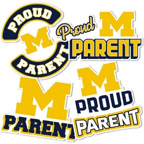 Desert Cactus University of Michigan Sticker Wolverines UM U of M Go Blue Hail Vinyl Decal Laptop Water Bottle Car Scrapbook Sheet (Proud Parent Sheet)