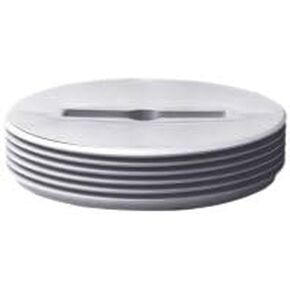 4" Slotted Polypro Flush Plug w/ Threaded Brass Insert {878-40}