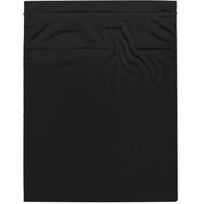 Plymor 10" x 12" (Pack of 100), Black 2 Mil Zipper Reclosable Plastic Bags