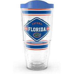 Tervis Florida Gators - First String Made in USA Double Walled Insulated Tumbler Travel Cup Keeps Drinks Cold & Hot, 24oz, Classic