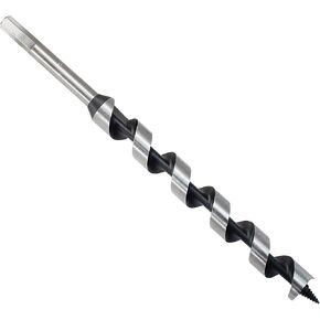 3/8 Inch Wood Auger Drill Bit 12 Inch Long Hex Shank for Hardwood | Carbon Steel Rigid Build Self-Feeding Tip, Fast Boring Clean Cutting Edge, Polished Finish For Soft Hardwood Plastic Drywall in Saudi Arabia