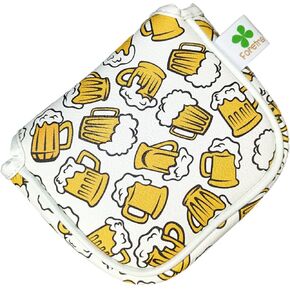 Foretra - Limited Edition Beer Pattern Putter Headcover Quality PU Leather Magnetic Closure for Square Mallet Style Putters