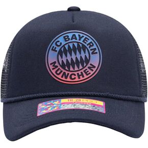 Fan Ink Bayern Munich 'Atmosphere' Trucker Style Snapback Hat/Cap Navy Blue in Kuwait