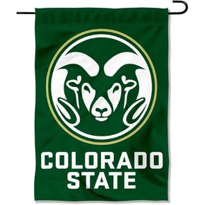 College Flags & Banners Co. Colorado State Rams Wordmark Garden Green Banner Flag