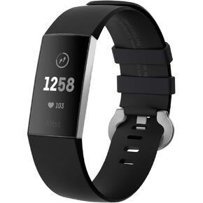 Spigen Silicone Fit Designed For Fitbit Charge 4 Band (2020) / Fitbit Charge 3 Band (2018) - Black