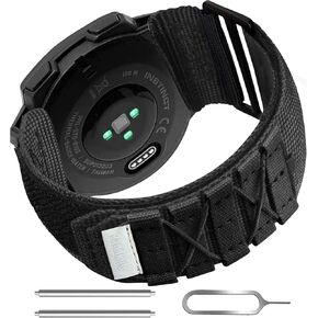 Bandkids 22mm Nylon Military Style Band for Garmin Instinct/Instinct 2 Solar Watch, Sport Loop Replacement Band for Garmin Instinct Tactical/Tide/Esports/Instinct Solar
