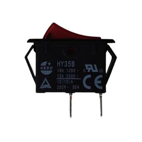 1pcs HY35B ON OFF Red Rocker Switch 16A 125V 2Pins