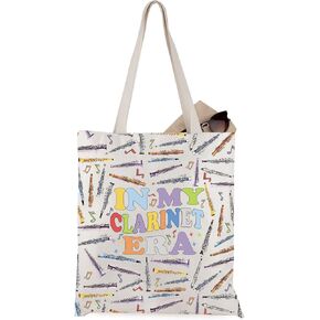 WCGXKO Clarinet Player Gift Clarinet Themed Gift In My Clarinet Era Music Lover Tote Bag