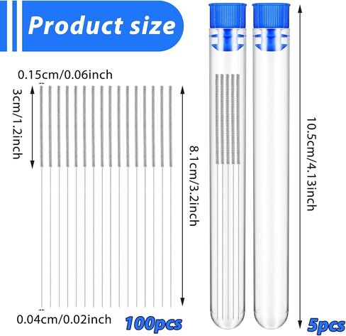 100 PCS 3D طابعة طابعة مجموعة تنظيف فوهة 0.4 مم من الإبر أنظف أداة تنظيف الفولاذ المقاوم للصدأ in Saudi Arabia