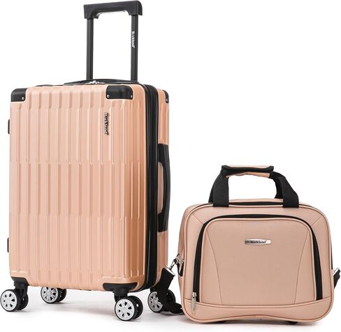 Rockland Hardside Spinner Wheel Carry On with Tote Luggage Set, Turquoise in Kuwait