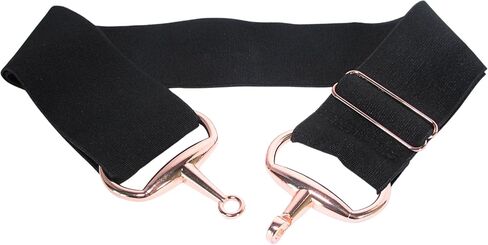 2 inch Luxury Elastic Equestrian Belt, Horse Riding Belt with Rose Gold Buckle, Stretchable and comfortable waist in Saudi Arabia
