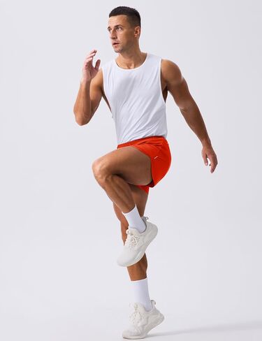 MAGCOMSEN Men's Running Shorts 3 Inch Quick Dry Lightweight for Athletic Workout Gym Training with Liner in Kuwait